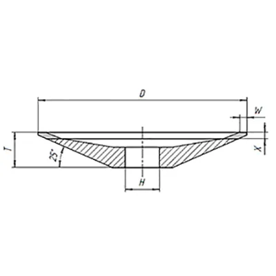 Круг алмазный 12R4 150*5*3*16*32 ACМ 60/40 B2-01 100% 35,4